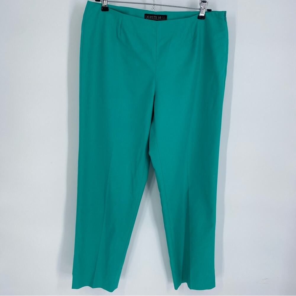 Lafayette 148 Stanton Pants Cropped Quiet
Luxury Old Money Slim Fit Green 8P